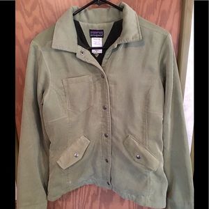 Patagonia Light Green Soft Corduroy Jacket Small
